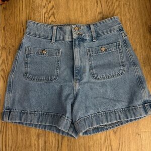 Zara Women's Light Blue Jean Shorts